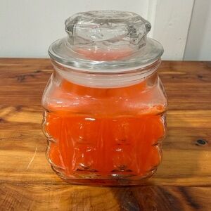 NEW PartyLite Retired Orange Sherbet Bubble Jar Candle